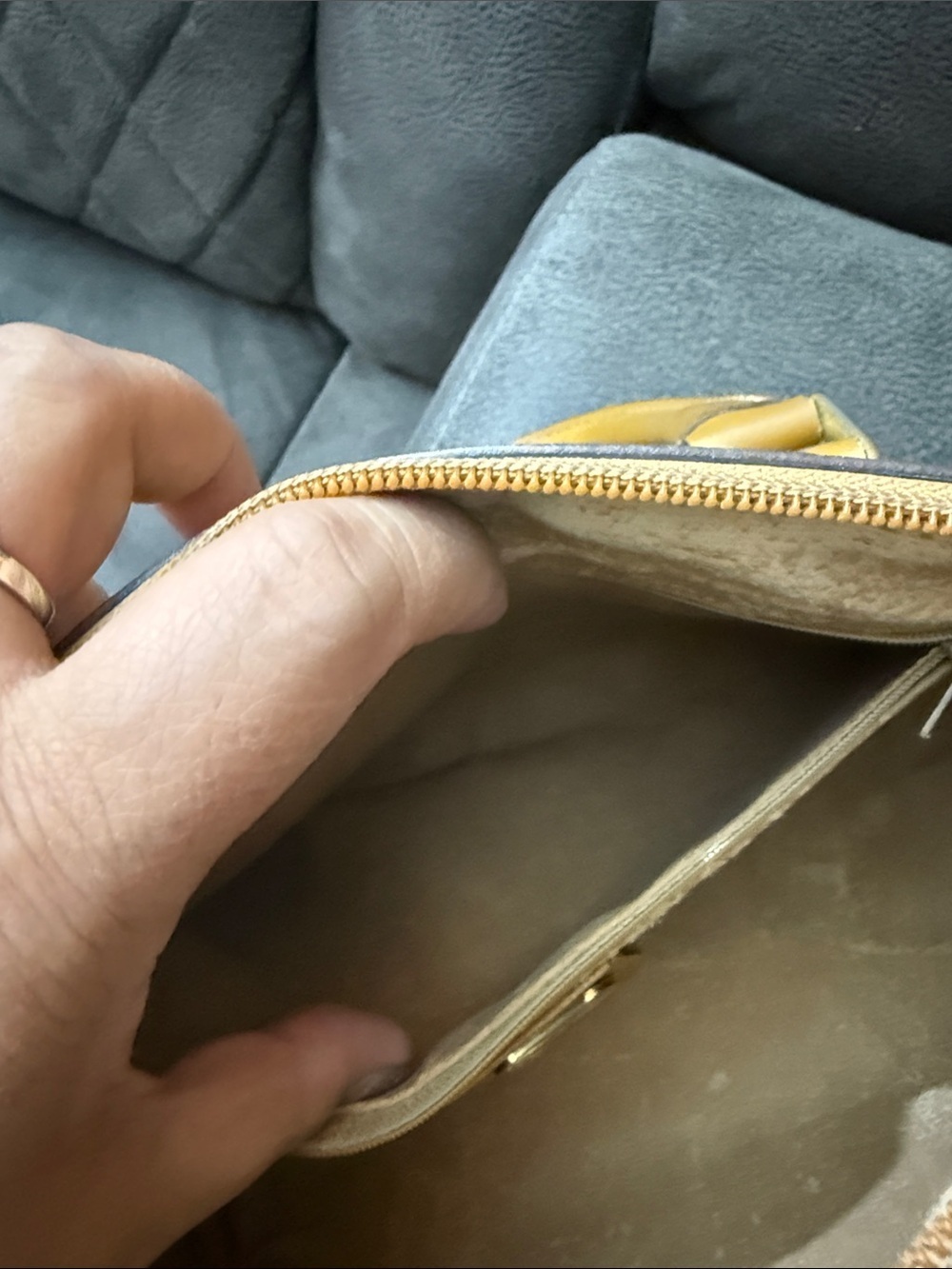 Gucci Classic Monogram Beige and Tan Satchel - Picture 11 of 11